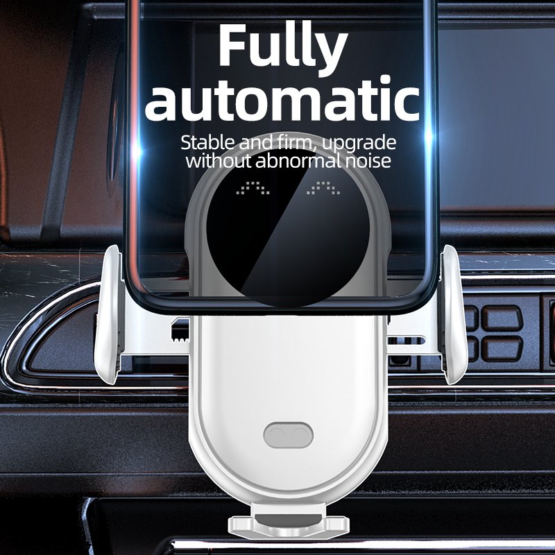 New Smart Car Wireless Charger mount 15W fast Wireless Car Charger Automatic Clamping Phone Holder