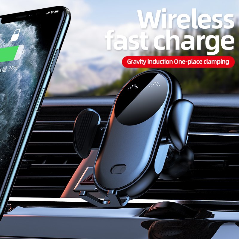 New Smart Car Wireless Charger mount 15W fast Wireless Car Charger Automatic Clamping Phone Holder