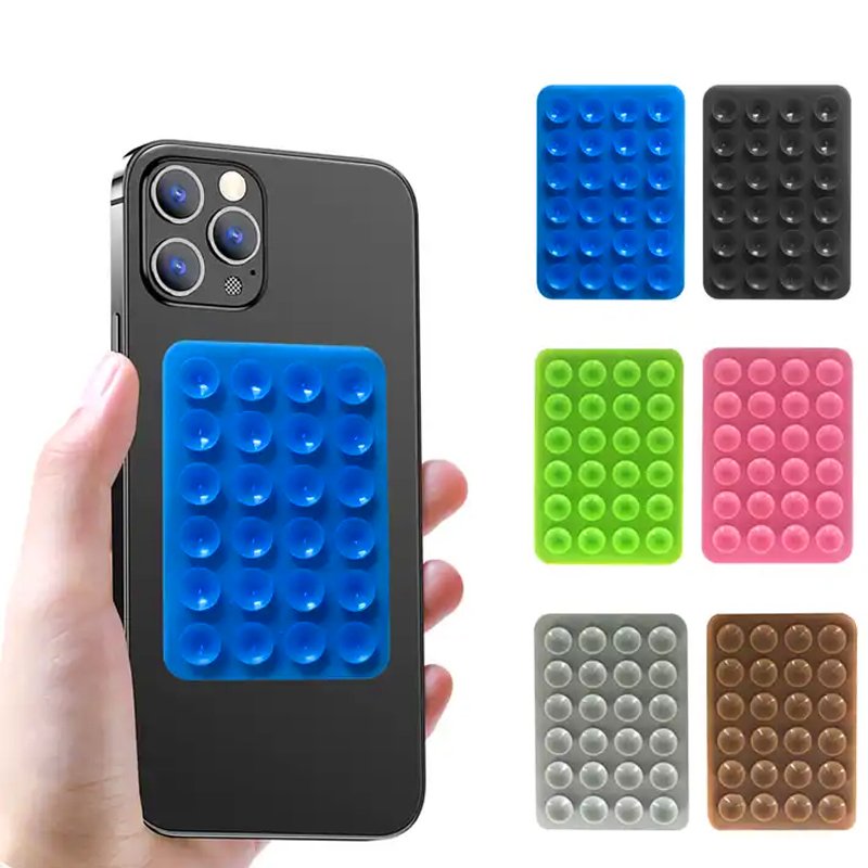 Top New Version Suction Phone Case Mount Silicon Adhesive Phone Accessory Hands-Free Toy Mirror Shower Phone Holder