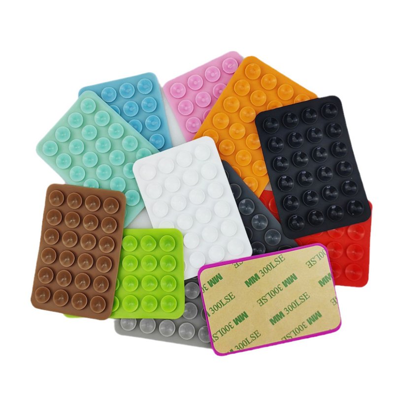 Top New Version Suction Phone Case Mount Silicon Adhesive Phone Accessory Hands-Free Toy Mirror Shower Phone Holder