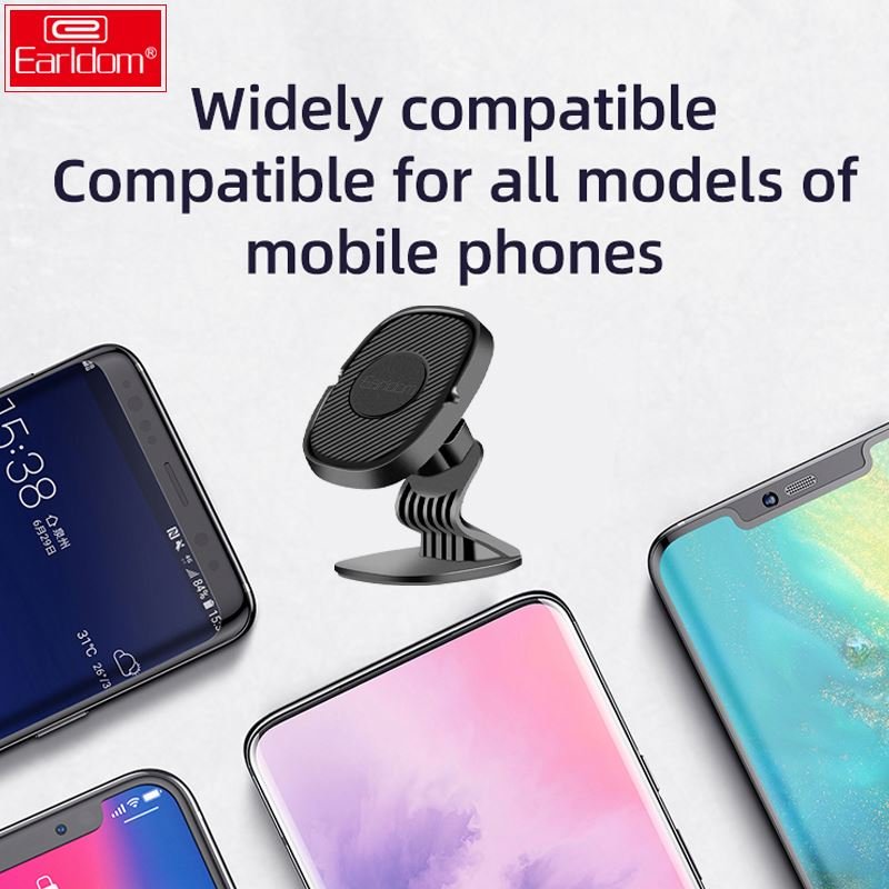 Earldom 360 Magnetic Car Phone Holder Mini Stand Cell Phone Magnet Mount Car Holder For iPhone Samsung