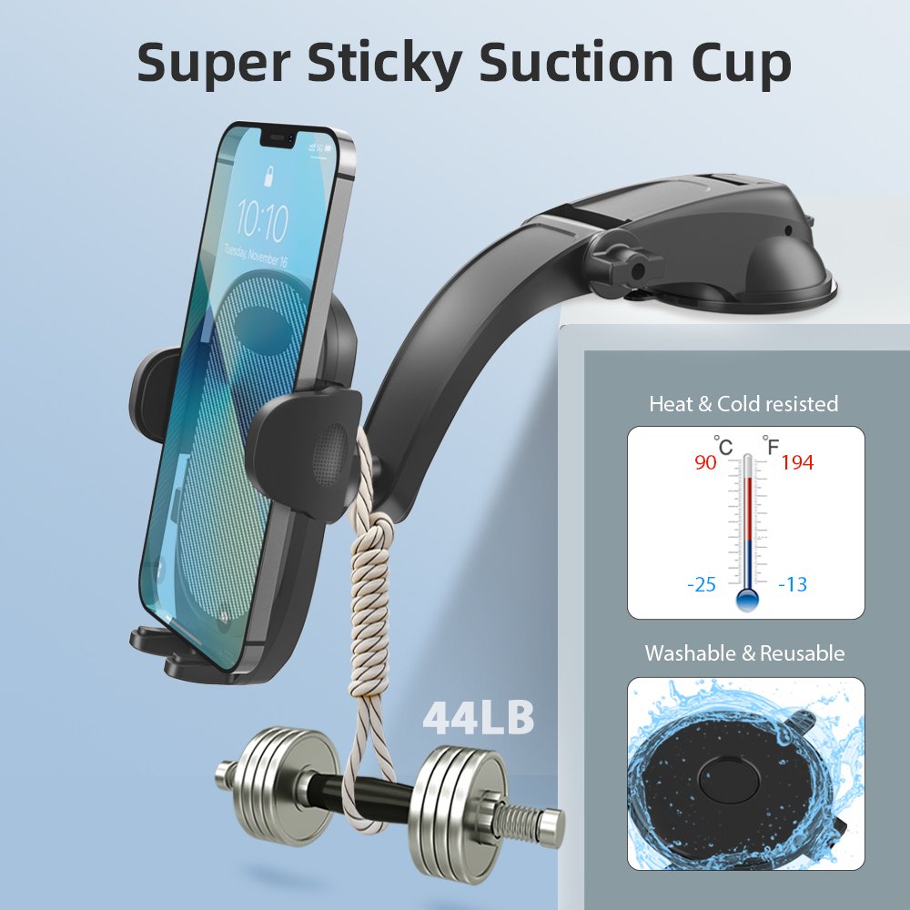 Best Seller Trending Products Flexible Adjustable Mobile Phone Accessories Phone Grip Suction Cup Holder Phone Mount for Car