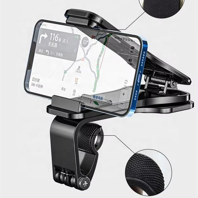 Car Accessories Car Phone Holder 360 Rotation for Dashboard Windshield Electroplate Cell Mobile Phone Holder Stand Mount