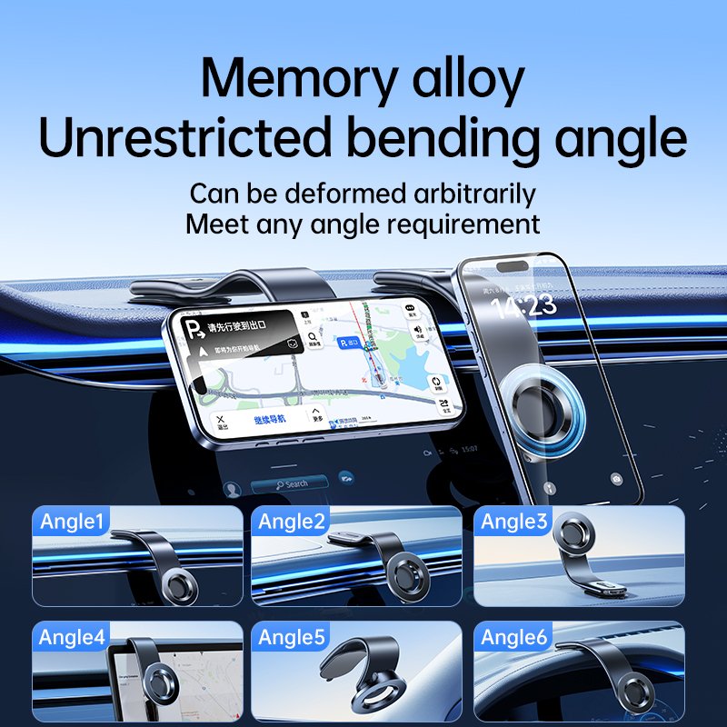 LISEN Hot Sell Latest Magnetic Stand Seat 360 Degrees Rotatable Folding Car Dashboard Stand Phone Holder