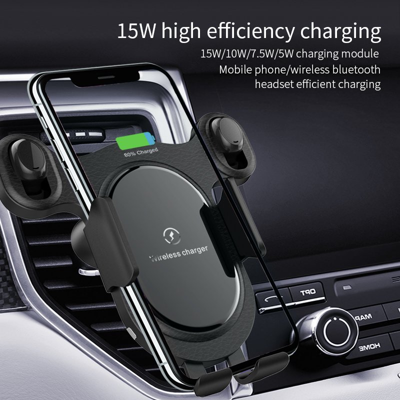 2020 New Trending Product Cargador Inalambrico FAST Charging 15W Car Holder Wireless Charging Car Wireless Charger Holder