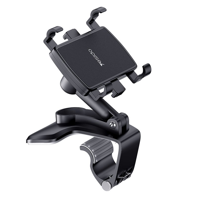 C101 Rearview Mirror Rear View Gps 360 Rotating Hand Cell Phone Mobile Abs Flexible Stand Clamp Dashboard Holder Mount For Car