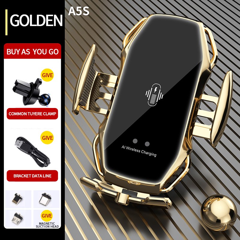 Illuminated Logo Car Wireless Magnetic Universal Phone Holder Charger For All Phone