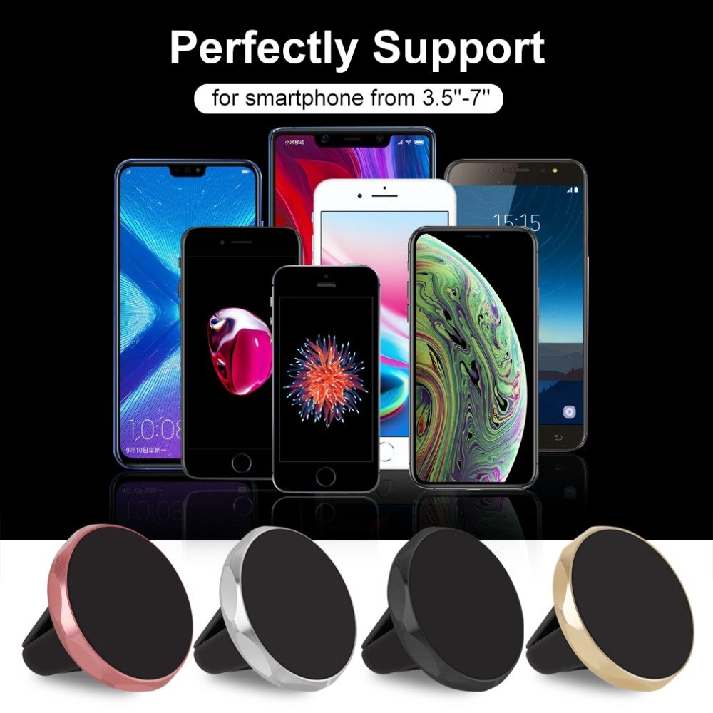 Logo Custom Air Vent Dash Flexible Car Cell Phone Holder Mini 360 Strong Magnetic Phone Holder Car Mount