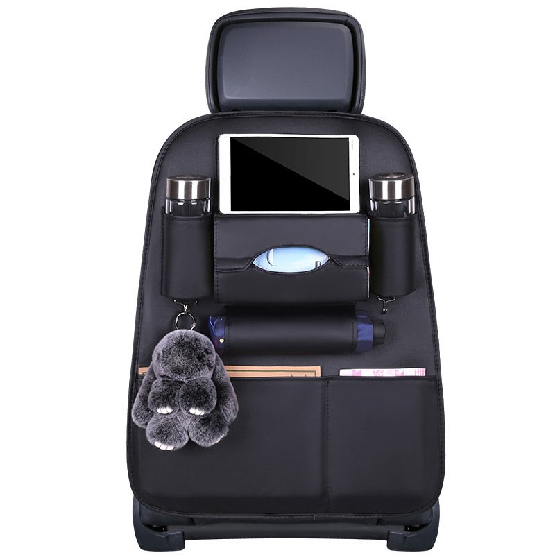 Multifunction Waterproof PU Leather Car Backseat Storage Bag Auto Car Back Seat Organizer Bag