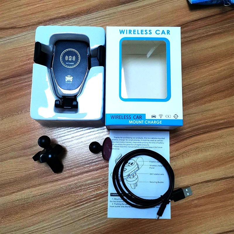 Best Seller 3 In 1 Car Wireless Charger Holder 10w Wireless Charging Car Mount Fast Qi Wireless Car Charger