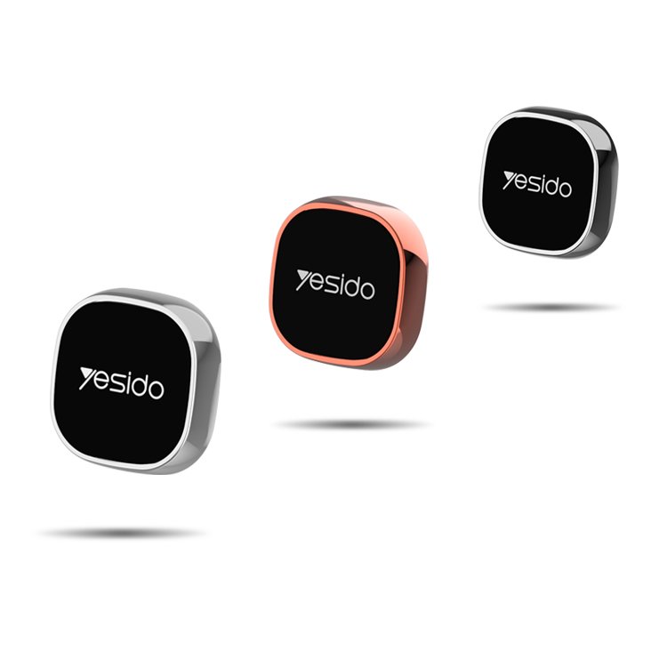 C81 Yesido Home Office Wall 4Pcs Magnets Mount Stand Zinc Alloy Silicone Mini Magnetic Cell Phone Holder For Car