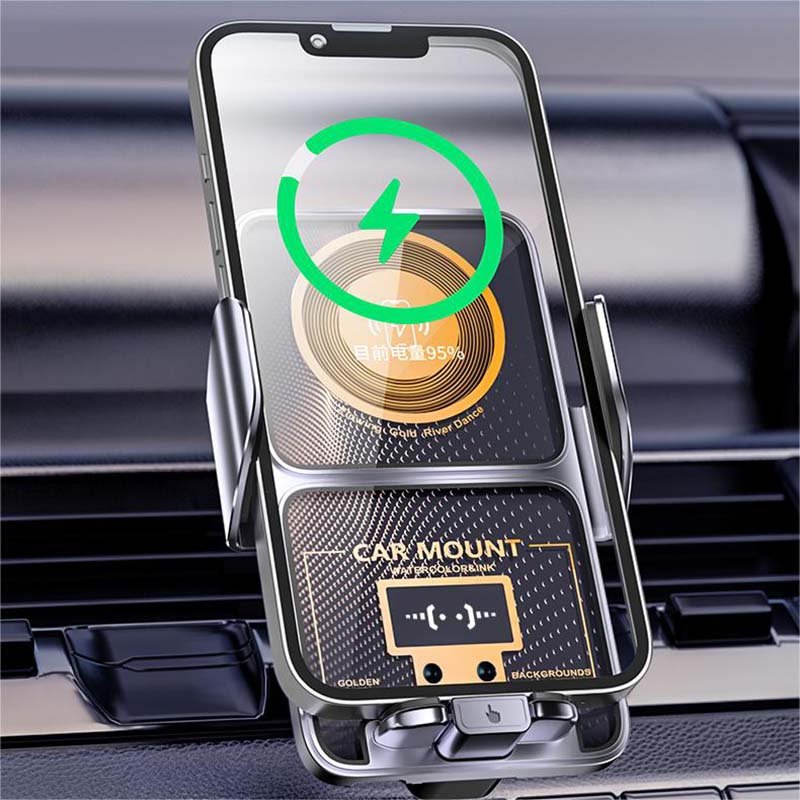 New 66w Magnetic Fast-Charging Cell Phone Holder Can Cast Screen Smart Car Phone Holder for Car Air Vents
