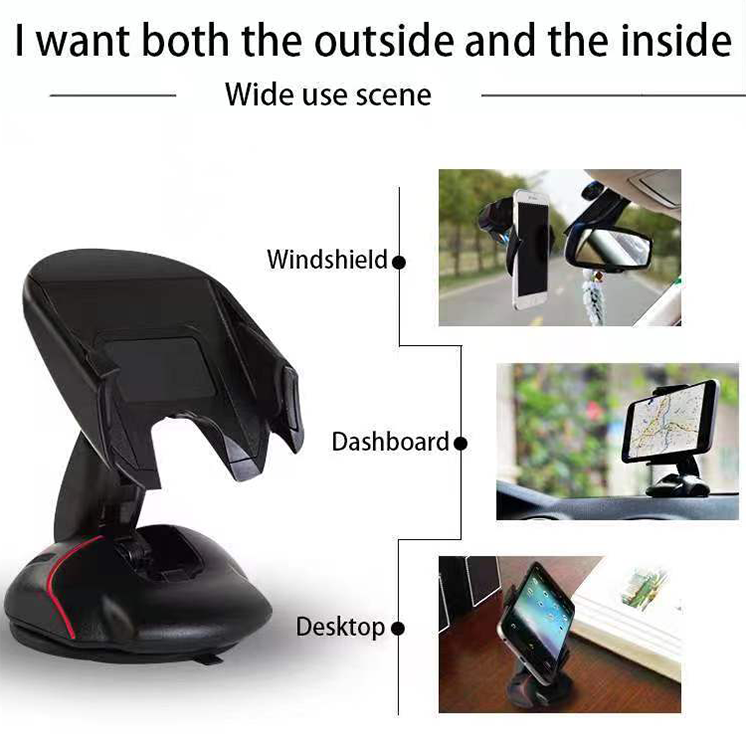 Trending products 2024 new arrivals Adjustable Suction Cup Car Phone Mount Holder Universal dashboard car mobile phone holders