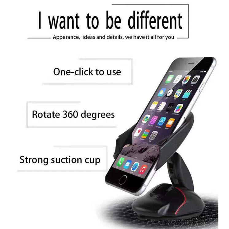 Trending products 2024 new arrivals Adjustable Suction Cup Car Phone Mount Holder Universal dashboard car mobile phone holders