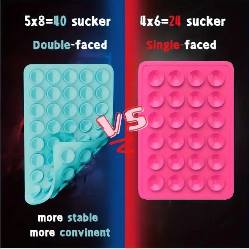 New Phone Mount Silicon Adhesive Phone Accessory Sticker Holder Mobile Phone Stand Double-sided Suction