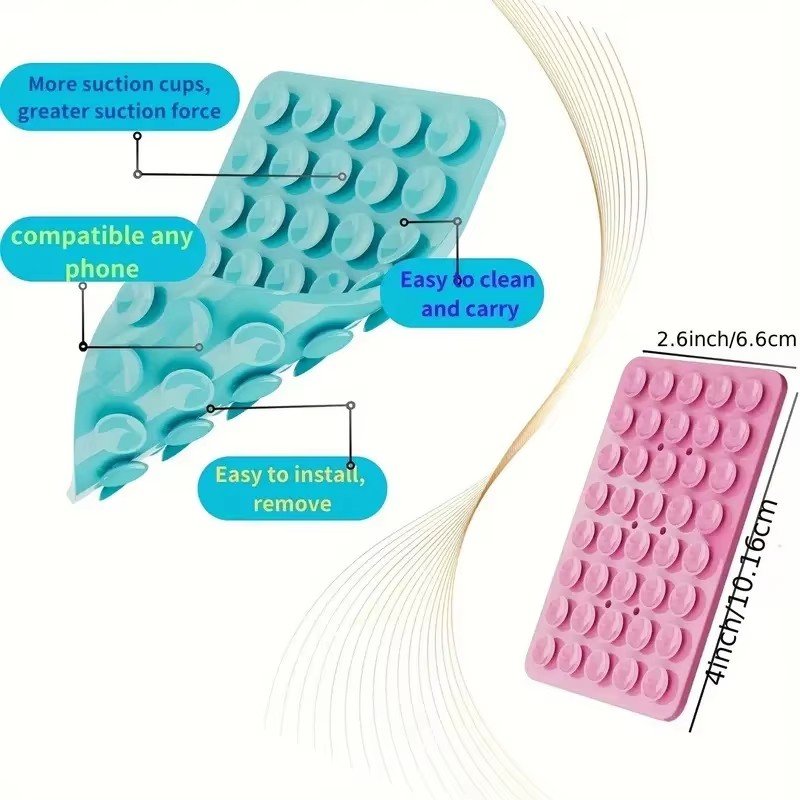 New Phone Mount Silicon Adhesive Phone Accessory Sticker Holder Mobile Phone Stand Double-sided Suction