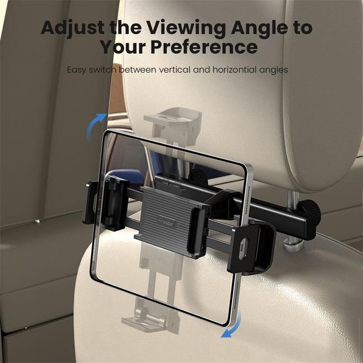 Vyvylabs Car Backseat Seat mount Car Tablet Mount Backseat Seat Universal Tablet Cell Phone Holder Rotating Angle Adjustable