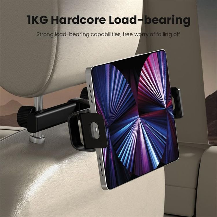 Vyvylabs Car Backseat Seat mount Car Tablet Mount Backseat Seat Universal Tablet Cell Phone Holder Rotating Angle Adjustable