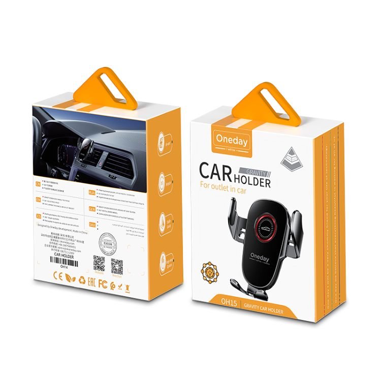 Cheap Factory Price Oneday OH15 Gravity car holder For outlet in car Rotatable Car Mount One Touch Air Vent Smartphone Gps