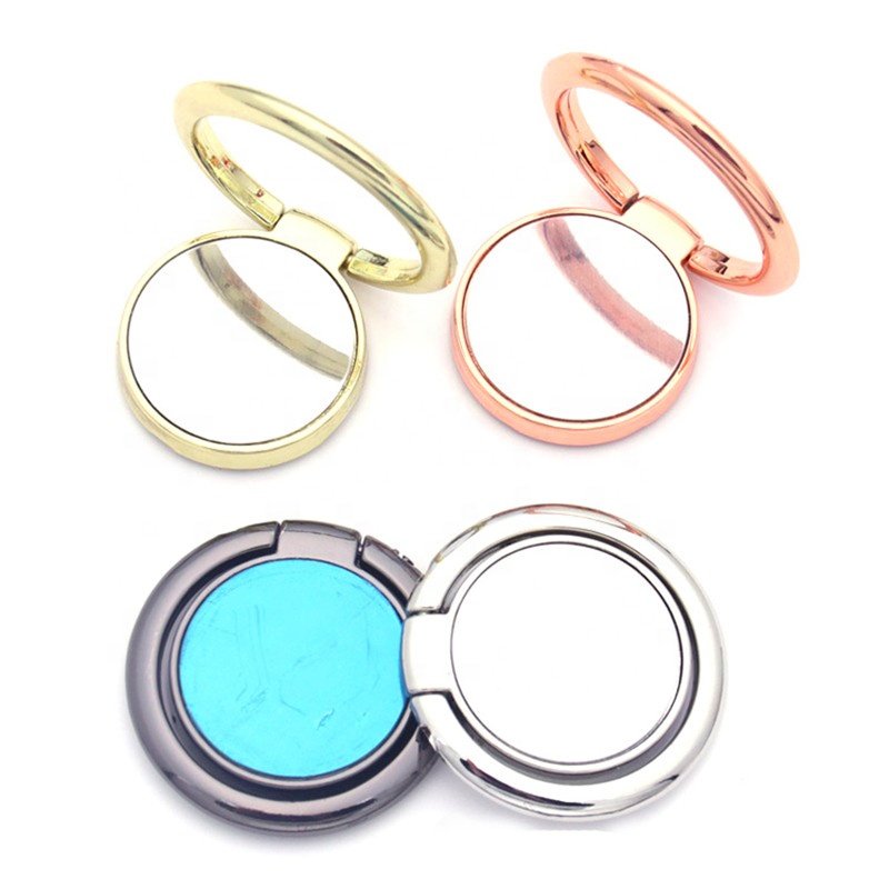 Car bike bicycle aluminium mobile phone ring holder stand for video metal cycle mobile phone holders for car motorcycle bike