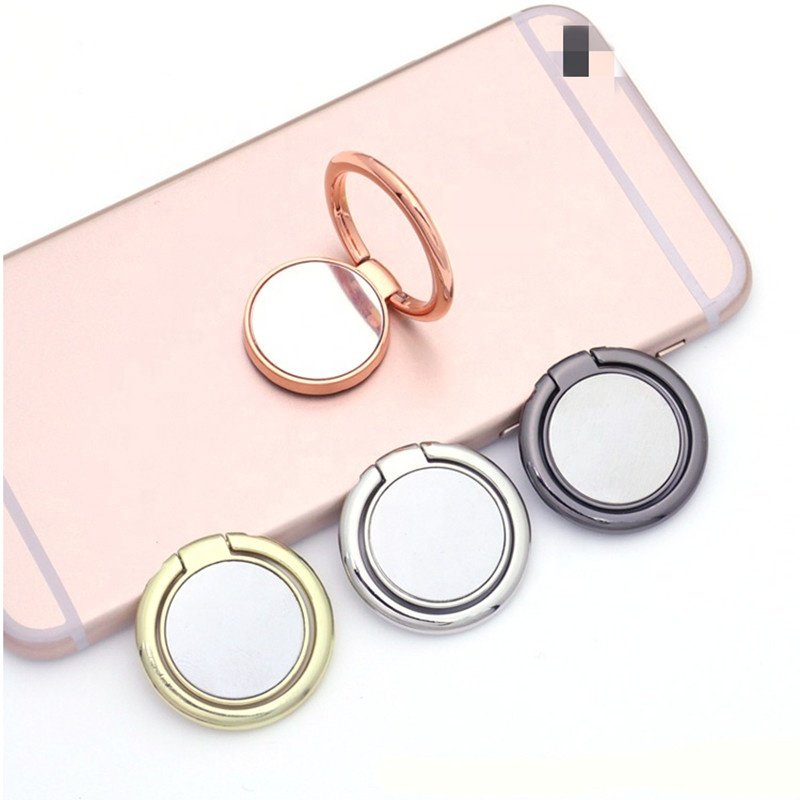 Car bike bicycle aluminium mobile phone ring holder stand for video metal cycle mobile phone holders for car motorcycle bike