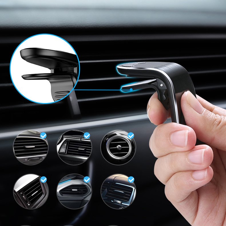 Phone Bracket A22 Ultra Thin Small Air Vent Outlet Mount Strong Magnet Powerful Adsorption Universal Case Magnetic Car Holder