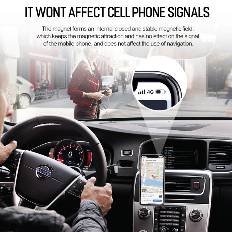 Phone Bracket A22 Ultra Thin Small Air Vent Outlet Mount Strong Magnet Powerful Adsorption Universal Case Magnetic Car Holder