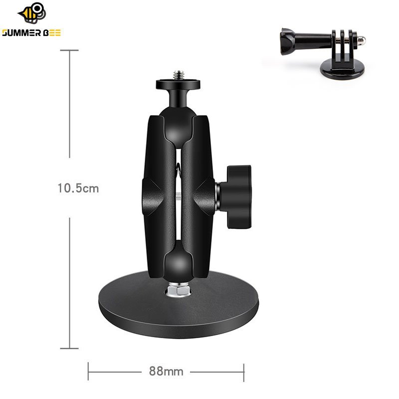 Summer bee Aluminum Magnetic Action Camera Mount Car Holder For Insta360/Gopro 360 Degree Rotation Mobile Phone Double Suction