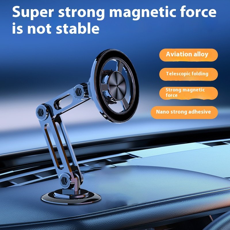 720 Degree Rotating Magnetic Magsafe Car Phone Holder Best Foldable Metal Phone Holder with Charger Supports All Phones