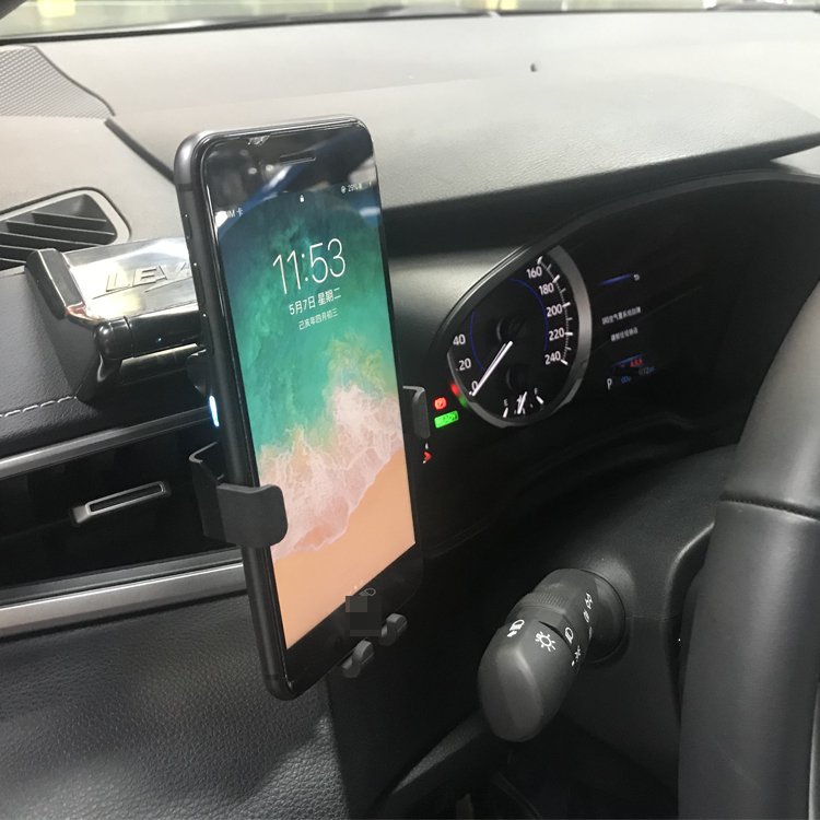 Automatic Car fast charging cell phone qi wireless charger holder