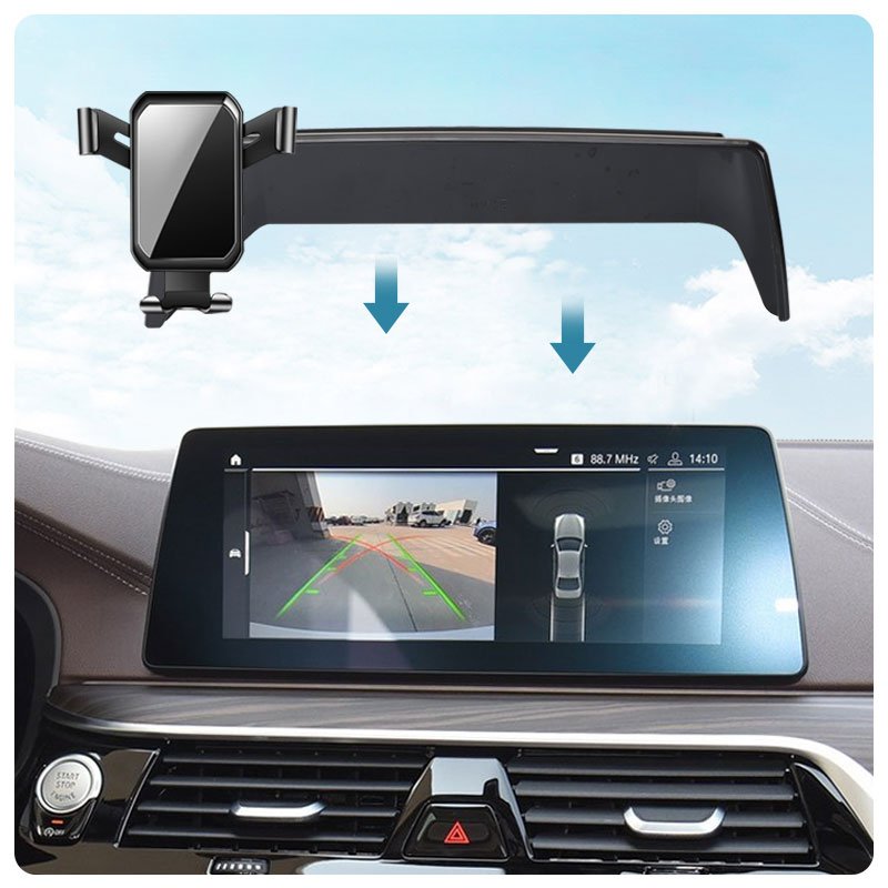 Gravity Smartphone Mobile Phone Cellphone Mount Holder Air Vent Bracket Stand For BMW 5 Series+6 Series GT 2018-2020