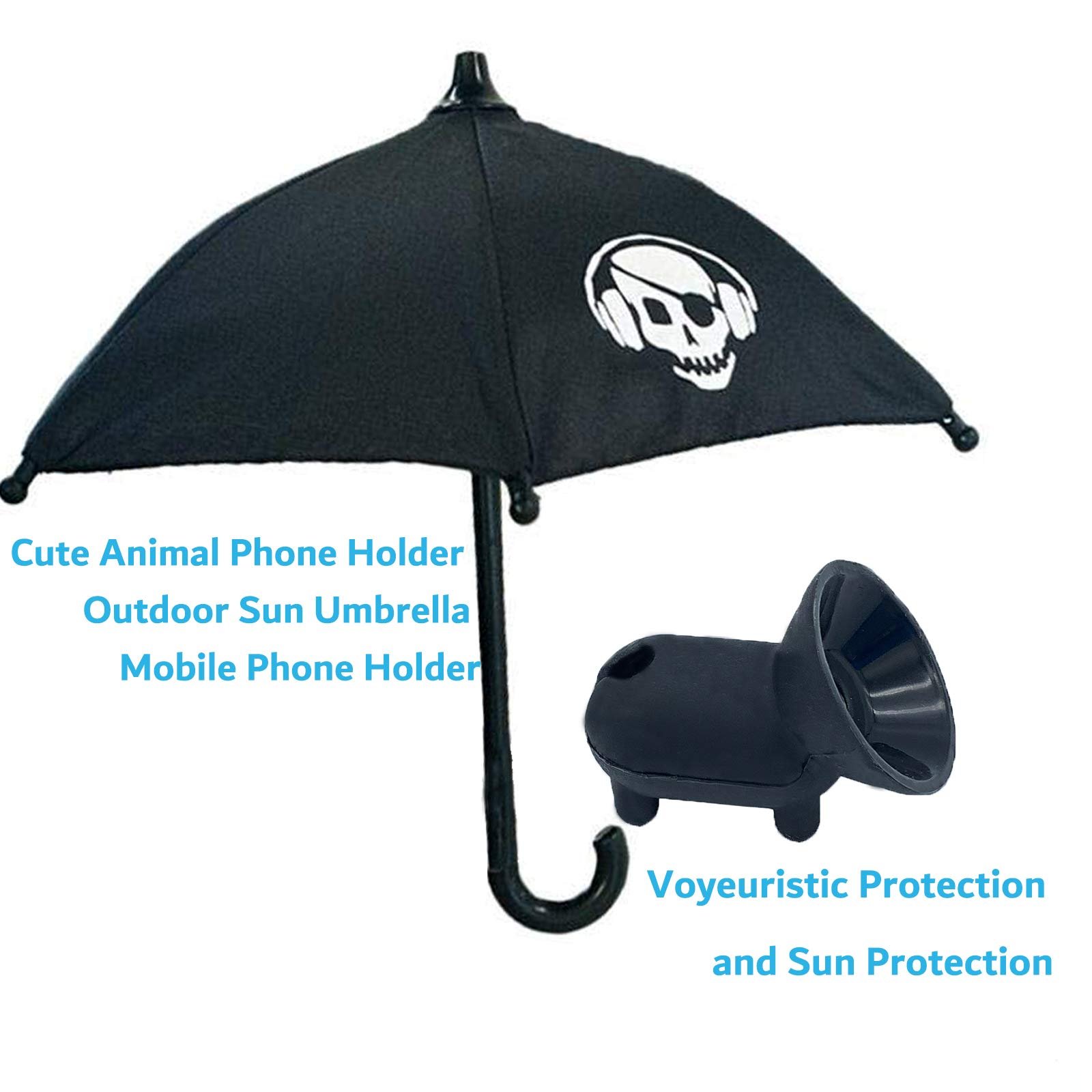Mobile phone parasol with universal adjustable suction cup holder Mobile phone parasol iphone iOS camera