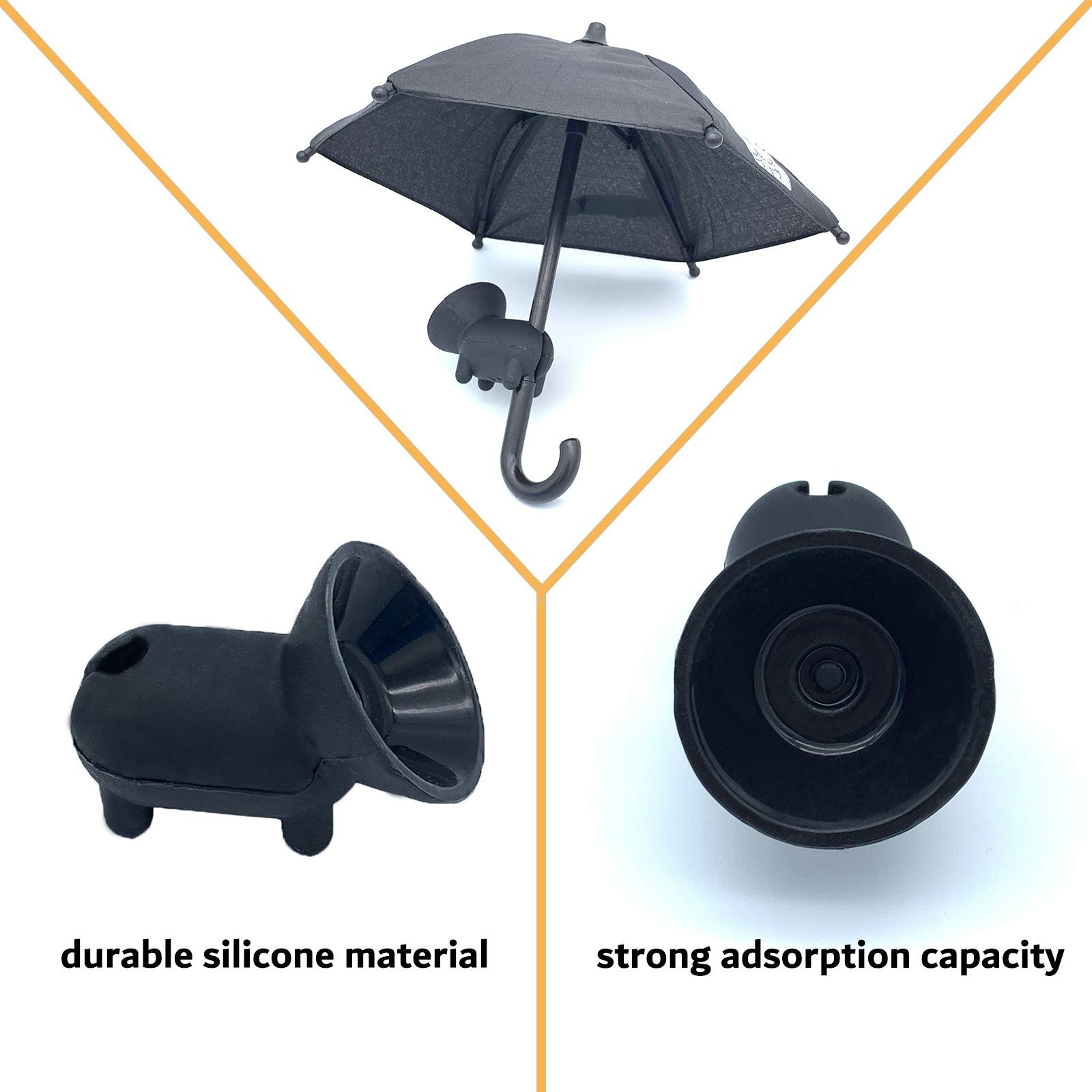 Mobile phone parasol with universal adjustable suction cup holder Mobile phone parasol iphone iOS camera