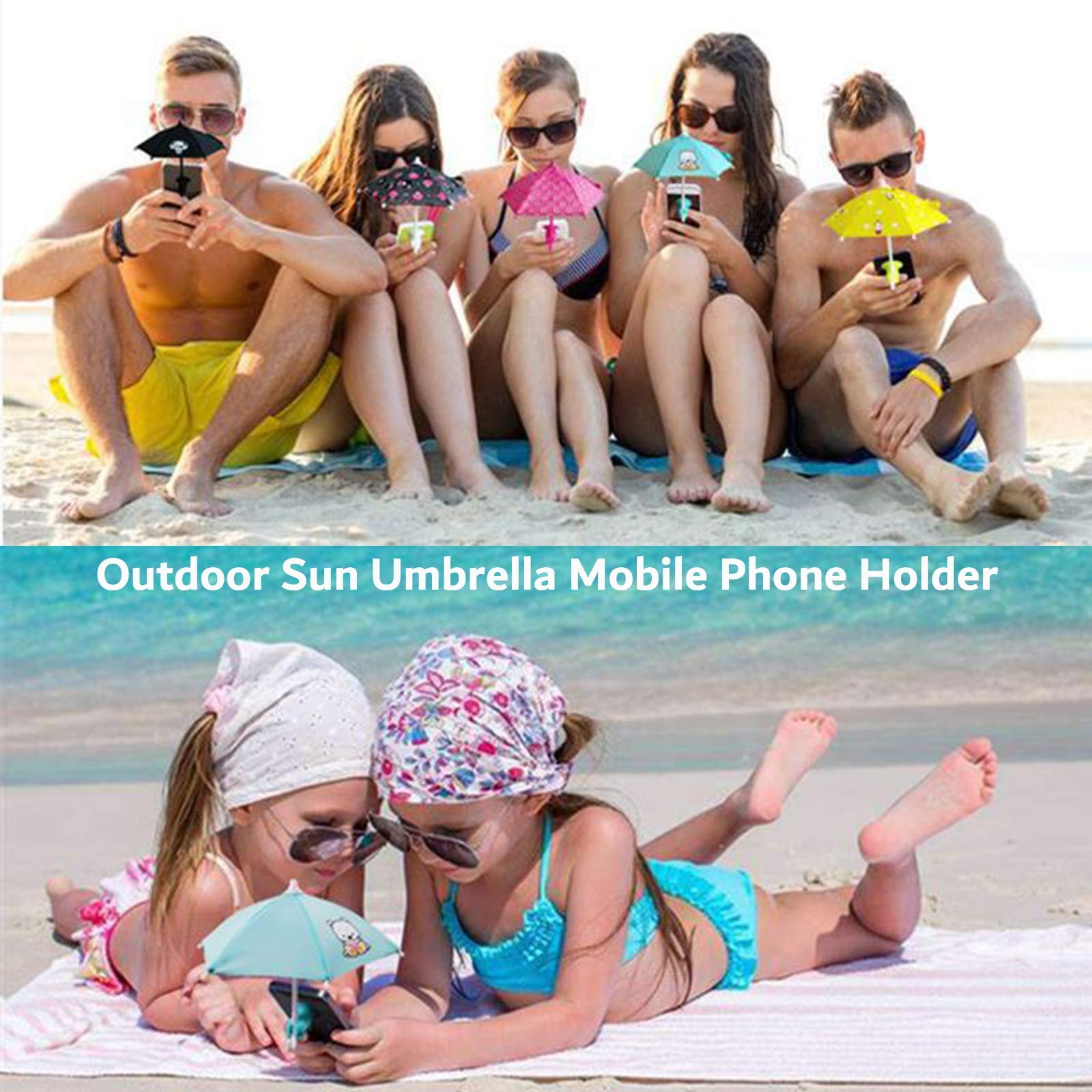 Mobile phone parasol with universal adjustable suction cup holder Mobile phone parasol iphone iOS camera