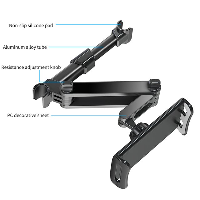 Product Car Mount Phone Tablet Holder with Rear Seat Bracket 2020 Anatec New for 4-12 Inch Devices ROHS FCC