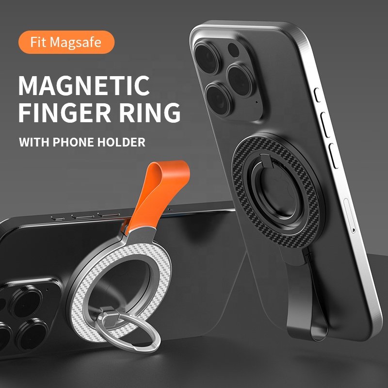 Multifunctional 360 degree mobile phone accessories double-sided magnetic car phone holder for laptop gym