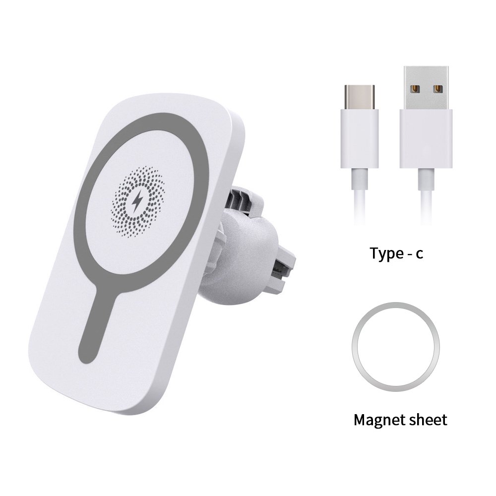 Factory Wholesale 15W Fast Charging Auto Clamping Magnetic Wireless Car Charger Mount PD Function Phone Holder Magnetic Charger