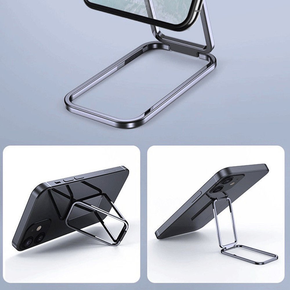 Rotatable Foldable Multi-Angle Metal Hand Grip Cell Phone Stand for Desk Adjustable Cellphone Ring Holder Finger Kickstand
