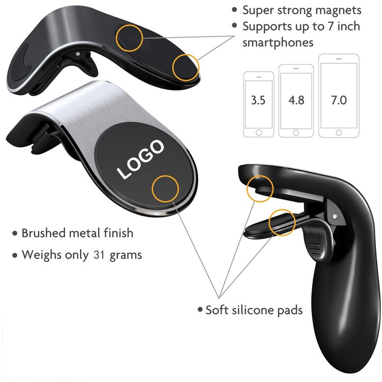 Universal Magnetic Air Vent Car Cell Phone Holder cellphone Dashboard Clip Magnet Mobile Phone Stand Mount for Car iphone