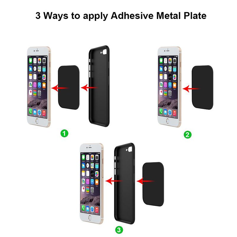 Hot Selling Magnetic Magnet Holder Accessories Replacement Rectangular Metal Plate for Magnetic Car Phone Holder