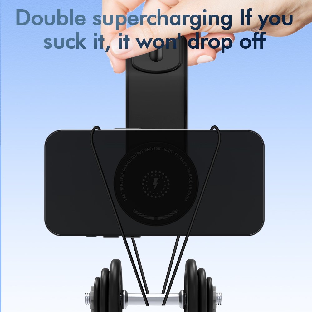 New arrival Dashboard Memory Mobile Phone Car Mount Aluminum Phone Holder Magnetic Wireless Charging Car Cradle Cell Phone Stand
