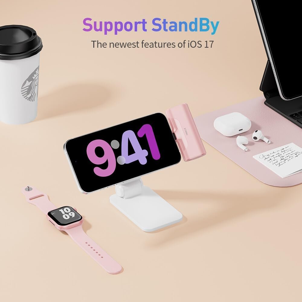 iWALK StandMe Mag Foldable & Flexible Height Adjustable Stable Desktop Phone Stand Strong Magnetic Mobile Phone Holder