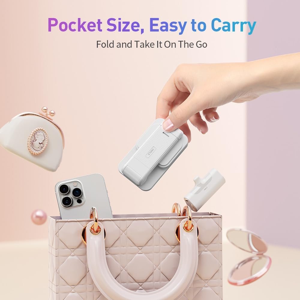 iWALK StandMe Mag Foldable & Flexible Height Adjustable Stable Desktop Phone Stand Strong Magnetic Mobile Phone Holder