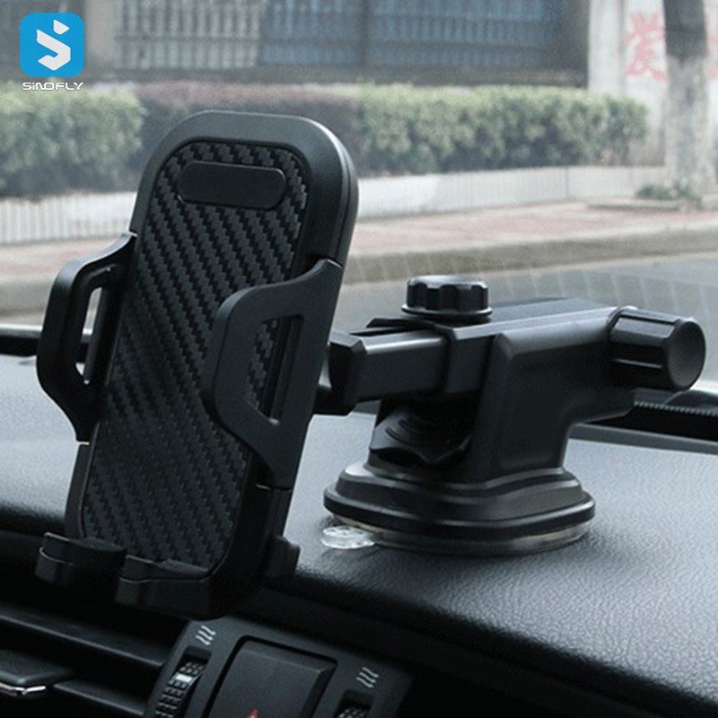 Universal Hot Sale One Touch Retractable Car Mount Phone Holder with Suction Cup Car Phone Holder