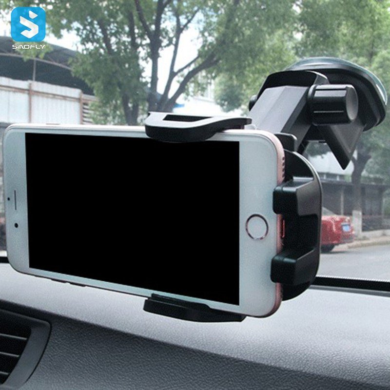 Universal Hot Sale One Touch Retractable Car Mount Phone Holder with Suction Cup Car Phone Holder