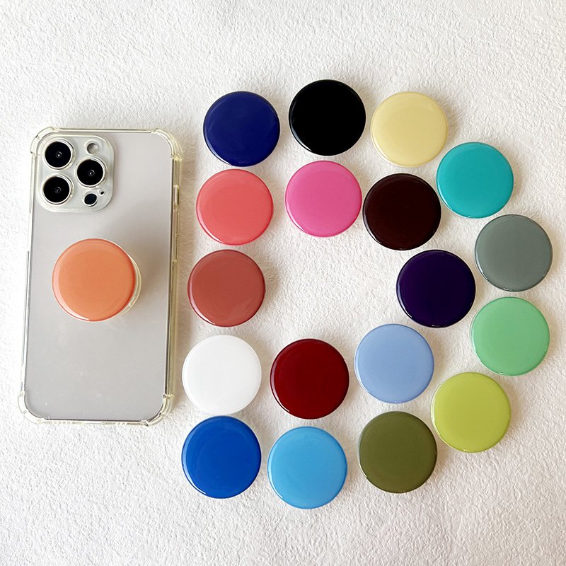 Popular Phone Socket Griptok Foldable Eject Mobile Phone Holder Stand Epoxy Resin Phone Grip Customized