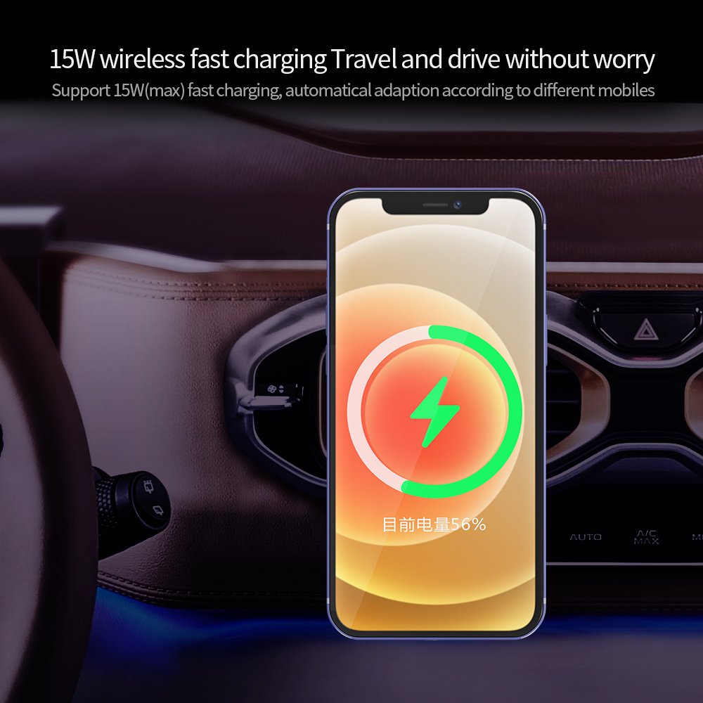 Competitive Price Strong Magnet Wireless Charger 15W Wireless Car Mount Charger For iPhone