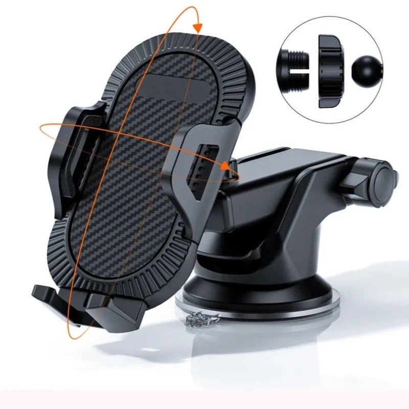 Multi functional car phone holder hot selling 360 degree rotatable retractable car mobile phone holder