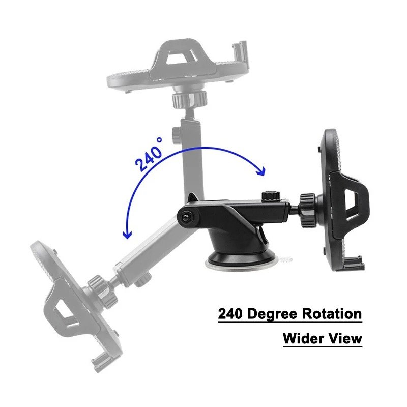 Multi functional car phone holder hot selling 360 degree rotatable retractable car mobile phone holder