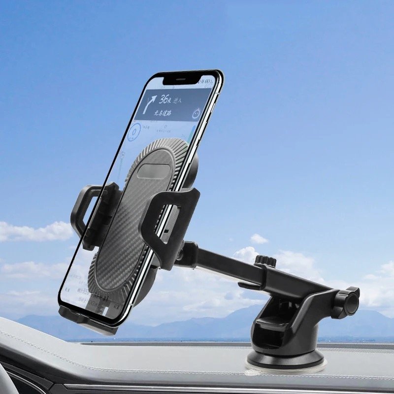 Multi functional car phone holder hot selling 360 degree rotatable retractable car mobile phone holder